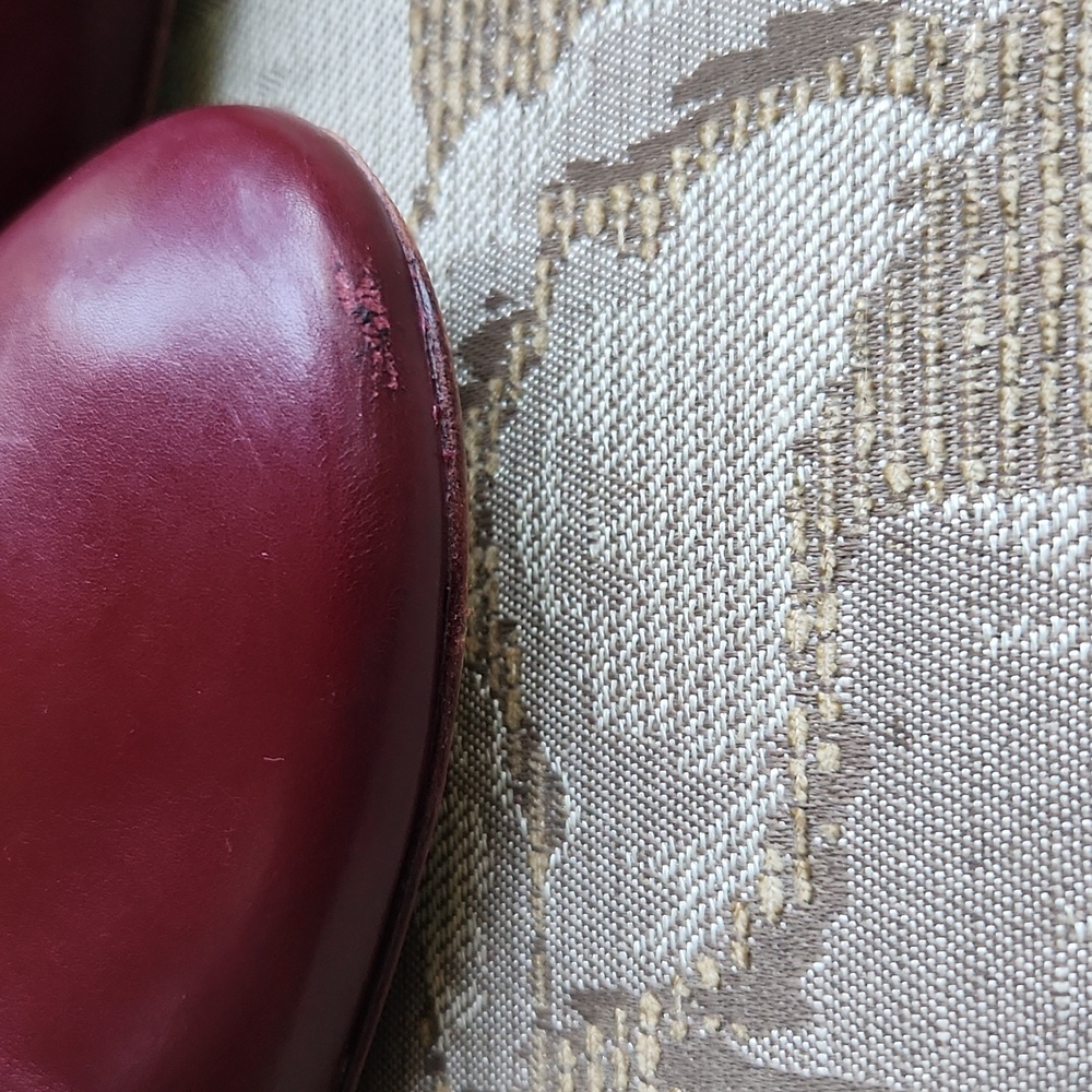 Burgendy Burch Elizabeth Pumps - Picture 7 of 12